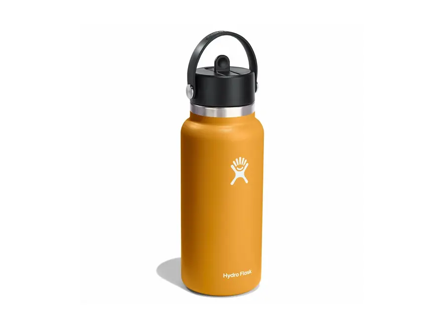 Hydro Flask Wide Mouth Bottle with Flex Straw Cap 32oz