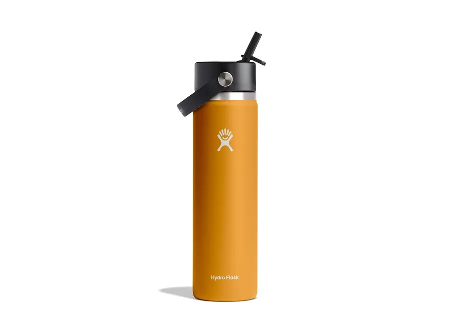 Hydro Flask Wide Mouth Bottle with Flex Straw Cap 24oz Clearance