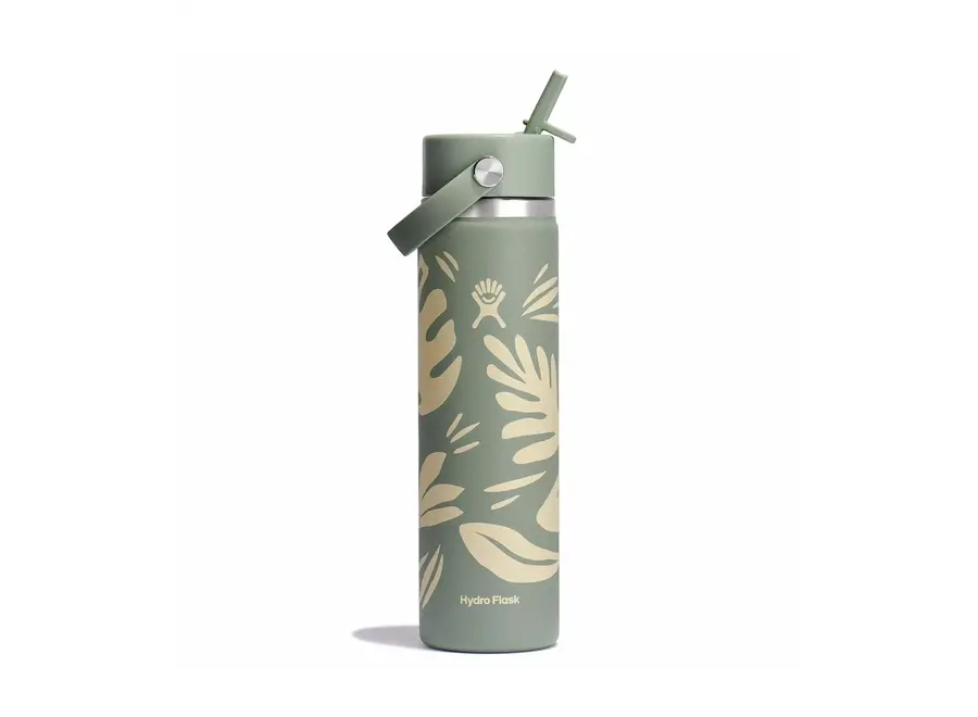 Hydro Flask Wide Mouth Bottle with Flex Straw Cap 24oz