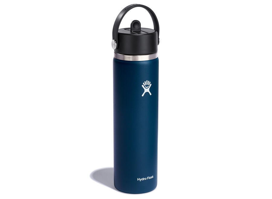 Hydro Flask Wide Mouth Bottle with Flex Straw Cap 24oz Clearance