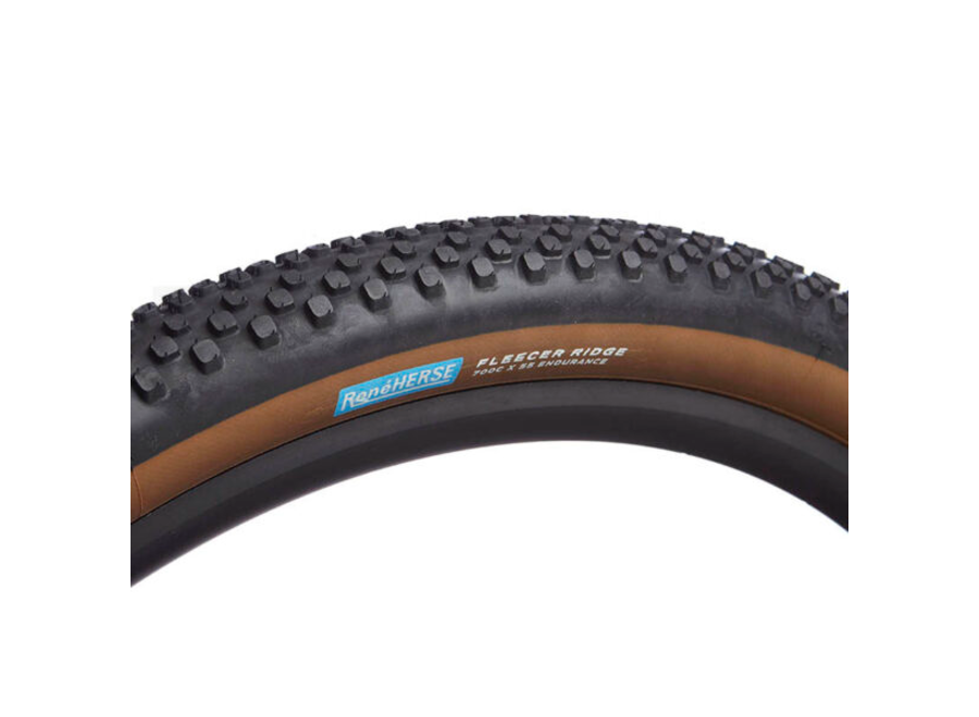 Rene Herse Fleecer Ridge Endurance TC Nobby Gravel Tire 700c x 55 Dark Tan Sidewall