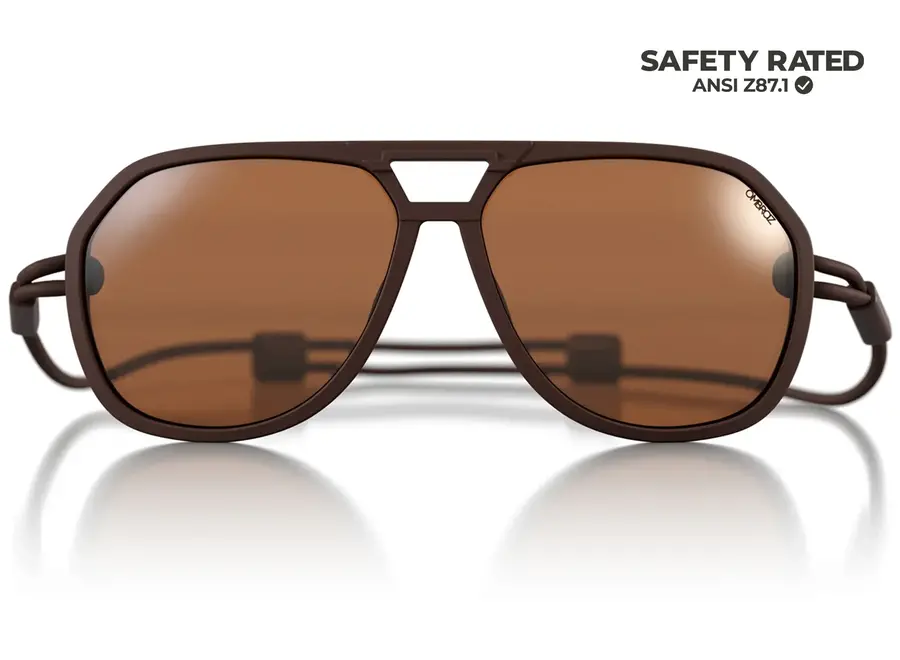 Ombraz Classics Regular Matte Brown Polarized Brown Sunglasses