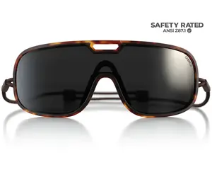 小物 ombraz REFUGIO charcoal Ombraz Refugio XL Tortoise Frame Grey with Black Mirror Lens