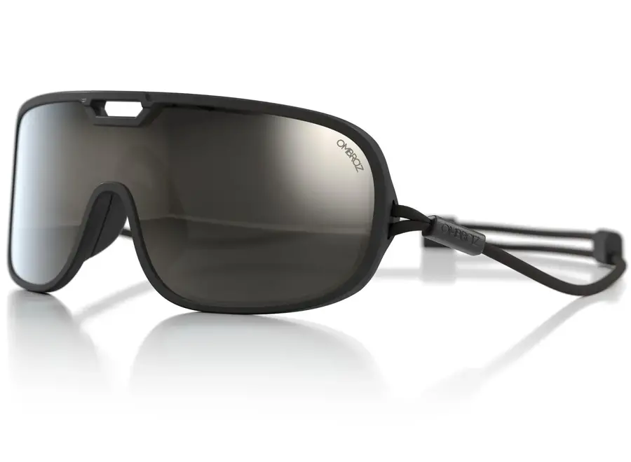 Ombraz Refugio Regular Charcoal Frame Grey with Silver Mirror Lens Armless Sunglasses