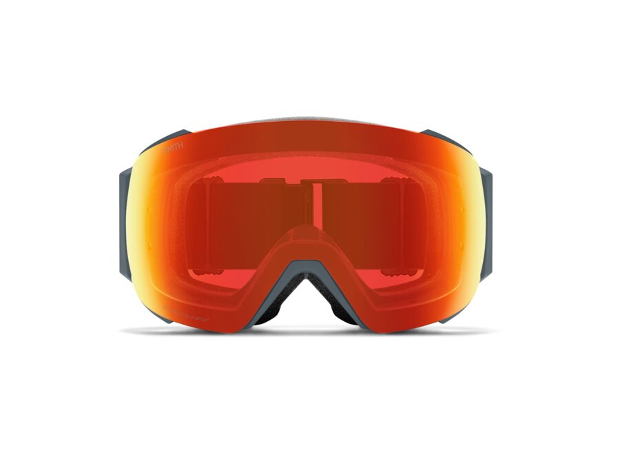 Smith I/O MAG Slate ChromaPop Everyday Red Mirror Goggles