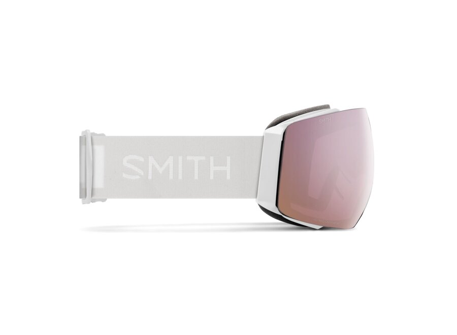 Smith I/O MAG White Vapor ChromaPop Everyday Rose Gold Mirror Goggles