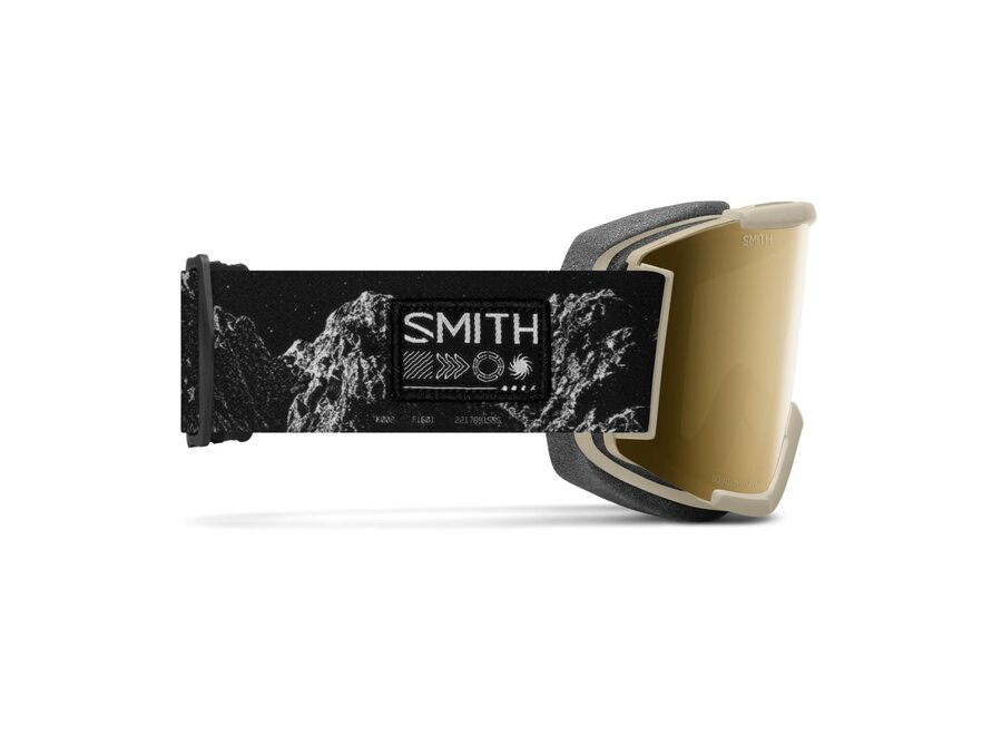Smith Squad Chalk Space Invader ChromaPop Sun Black Gold Mirror Goggles