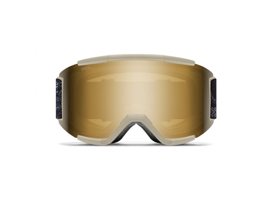 Smith Squad Chalk Space Invader ChromaPop Sun Black Gold Mirror Goggles