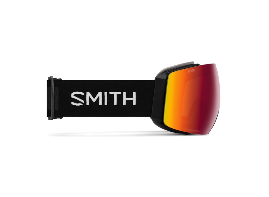 Smith I/O MAG Black ChromaPop Sun Red Mirror Goggles