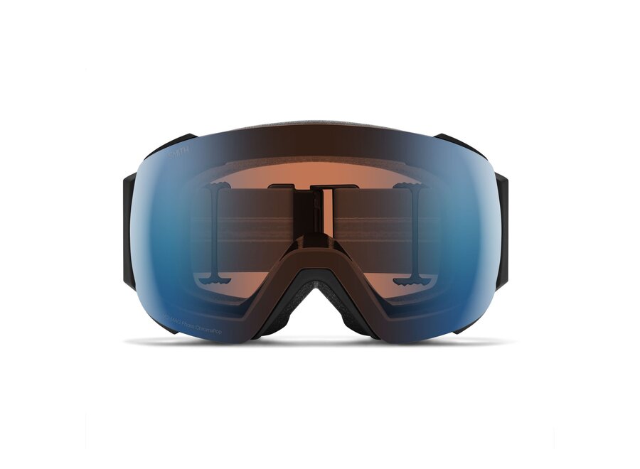 Smith I/O MAG Black ChromaPop Pro Photochromic Blue Mirror Goggles