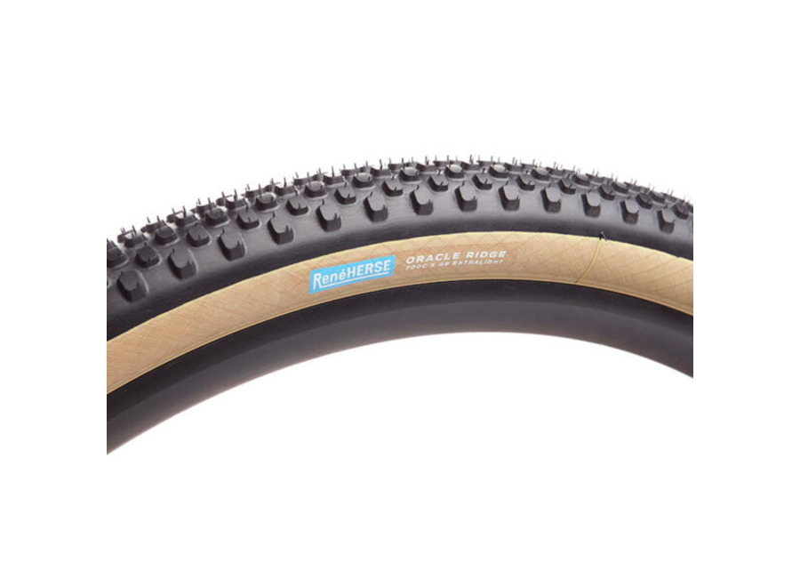 Rene Herse Oracle Ridge Extralight TC Nobby Gravel Tire 700c x 48 Tan Sidewall