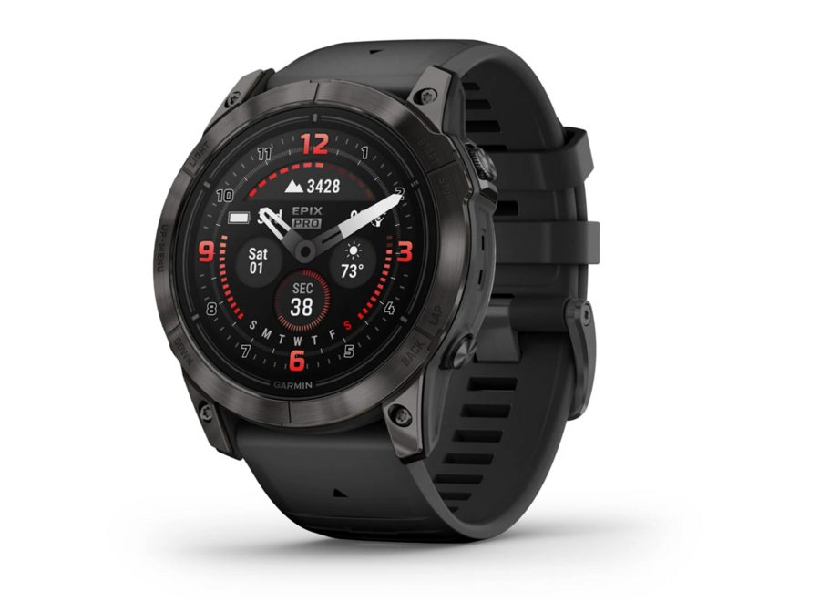 Used Demo Garmin Epix Pro 51mm Sapphire Watch - AMOLED Display - Carbon Gray w/ Black Band