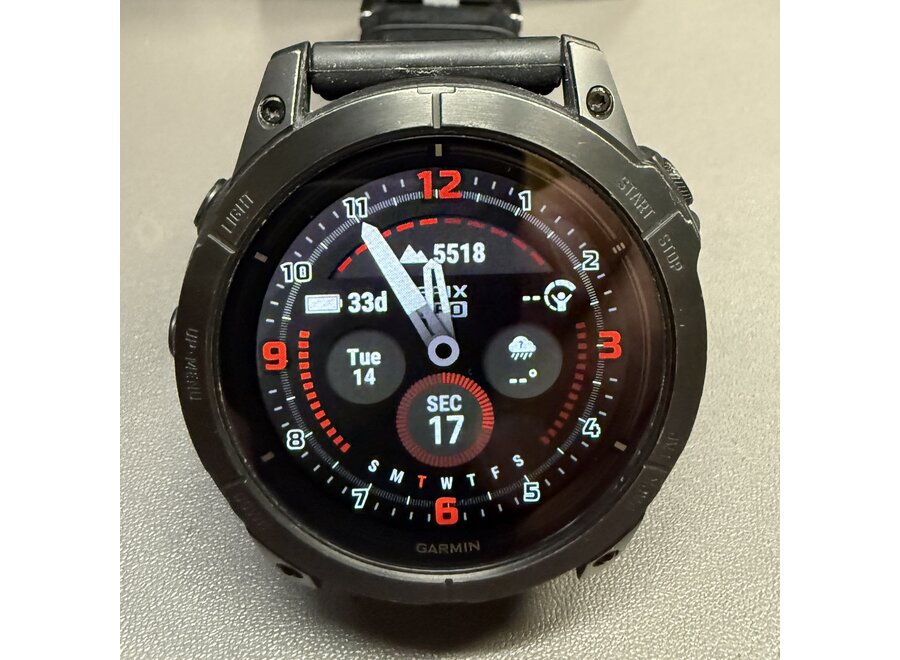 Used Demo Garmin Epix Pro 51mm Sapphire Watch - AMOLED Display - Carbon Gray w/ Black Band