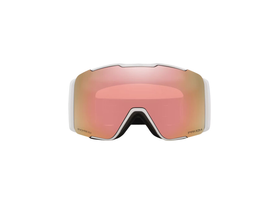 Oakley Line Miner Pro M Goggles Matte Black Strap Prizm Snow Rose Gold Iridium Lenses