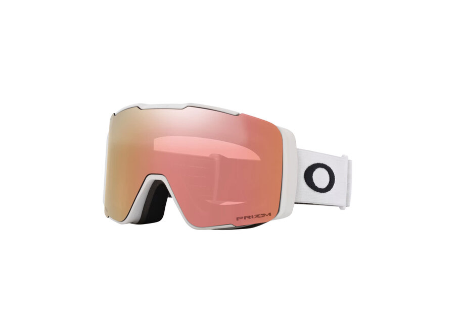 Oakley Line Miner Pro M Goggles Matte Black Strap Prizm Snow Rose Gold Iridium Lenses