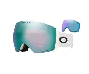Oakley Flight Deck Pro L Goggles Matte White Strap Prizm Sapphire