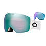 Oakley Flight Deck Pro L Goggles Matte White Strap Prizm Sapphire Iridium Lenses