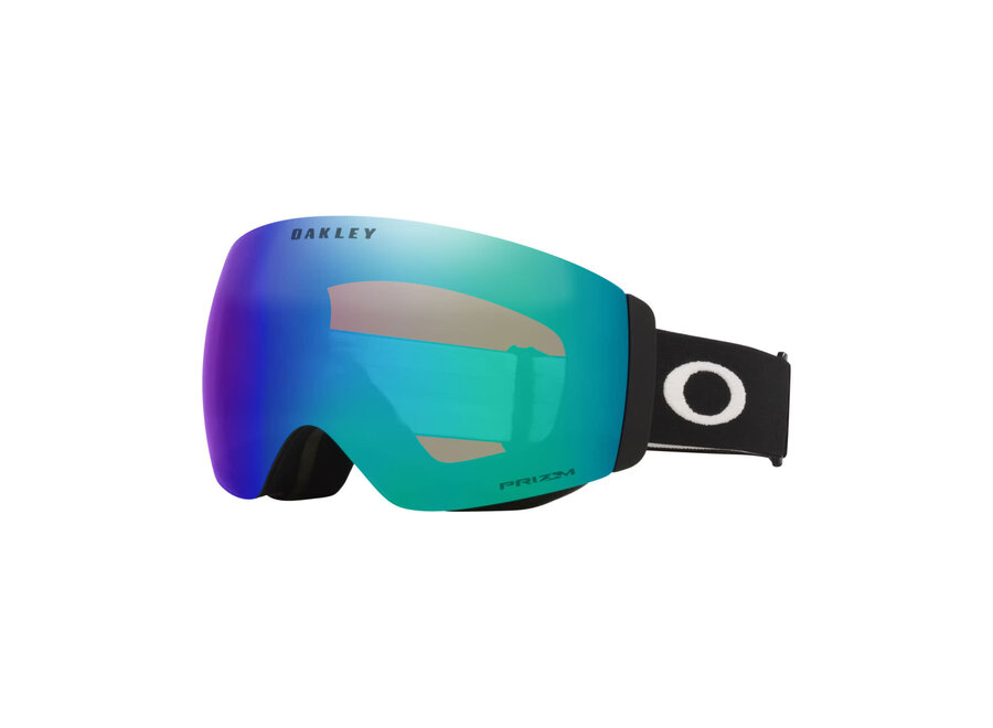 Oakley Flight Deck Pro M Goggles Matte Black Strap Prizm Snow Argon Iridium Lenses