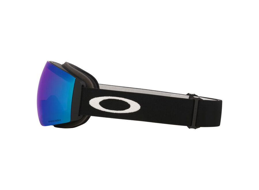 Oakley Flight Deck Pro M Goggles Matte Black Strap Prizm Snow Argon Iridium Lenses