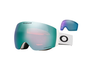 Oakley Flight Deck Pro M Goggles Matte White Strap Prizm Snow