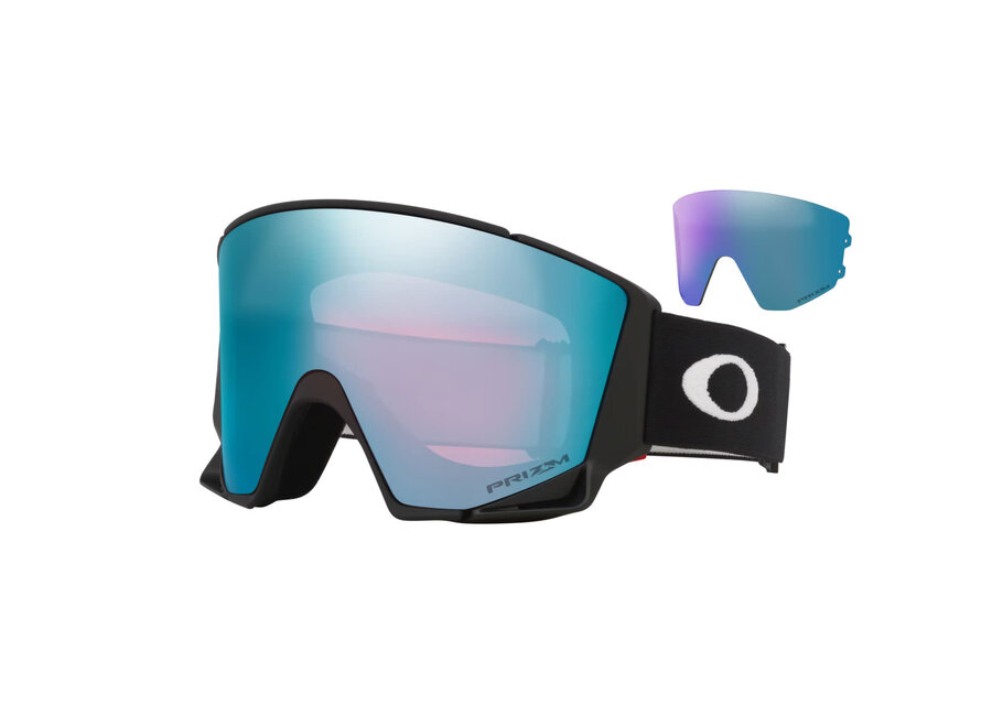Oakley Flow Scape L Goggles Matte Black Strap Prizm Snow Sapphire Iridium Lenses