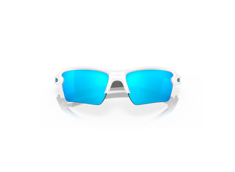 Oakley Flak 2.0 XL Polished White Frame Prizm Sapphire