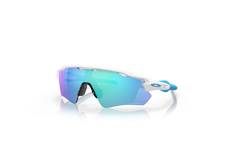 Oakley Radar EV Path Polished White Frame Prizm Sapphire Lenses