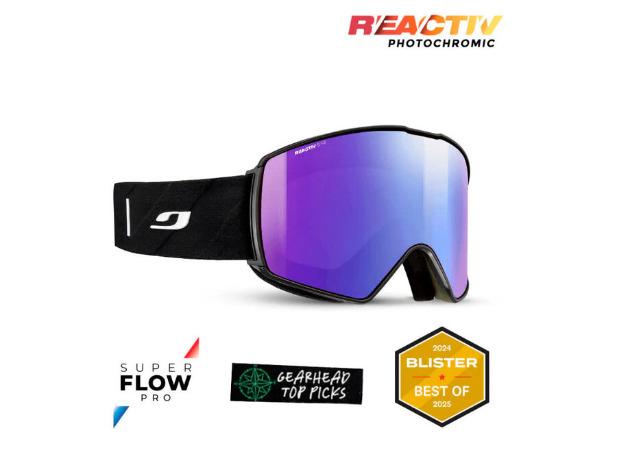 Julbo Launcher Black / Green REACTIV 1-3 High Contrast Goggles