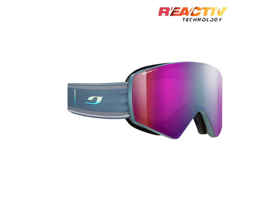 Julbo Razor Edge Retro Blue REACTIV 0-4 High Contrast Goggles