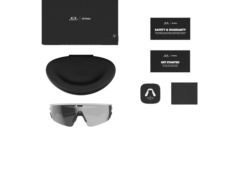 Oakley Meta Vanguard White Frame with Prizm Black Lens Sunglasses
