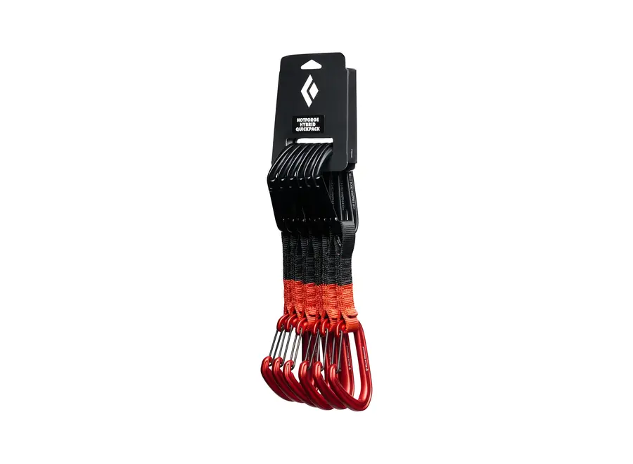 Black Diamond Hot Forge Hybrid Quickpack 12cm - 6-pack Quickdraws