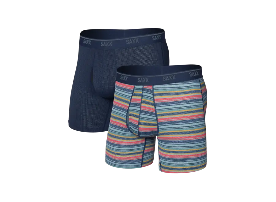 Saxx Quest Quick-Dry Mesh Boxer Brief Fly 2Pk