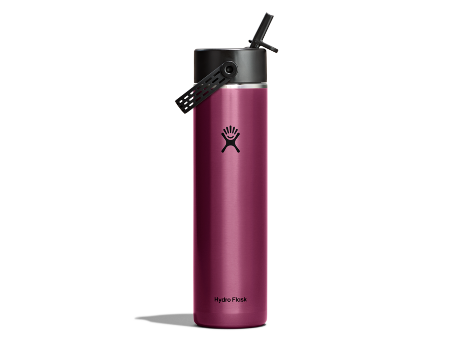 Hydro Flask Lightweight Wide Mouth 24oz Flex Straw Cap Bottle