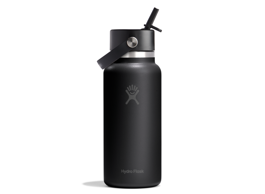 Hydro Flask Wide Mouth Bottle with Flex Straw Cap 32oz