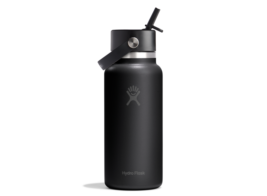 Hydro Flask Wide Mouth Bottle with Flex Straw Cap 32oz