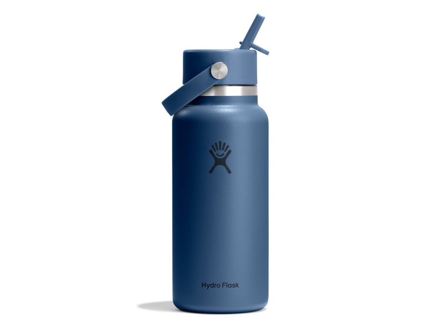 Hydro Flask Wide Mouth Bottle with Flex Straw Cap 32oz