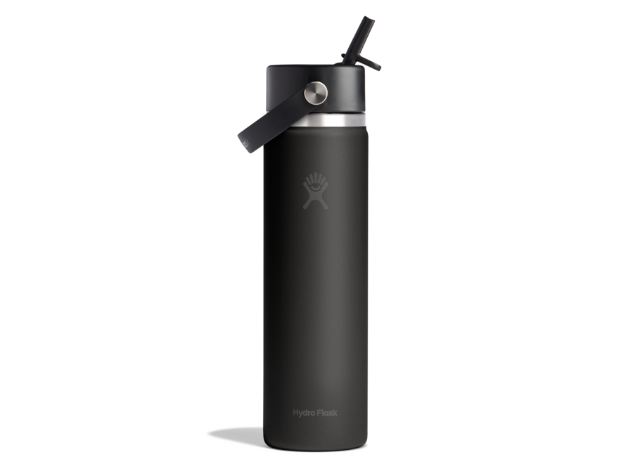 Hydro Flask Wide Mouth Bottle with Flex Straw Cap 24oz Clearance