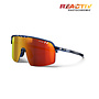 Julbo Intensity Translucent Blue Black Frame REACTIV 1-3 Light Amplifier Lens Sunglasses