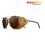 Julbo Legacy Translucent Black Red Frame REACTIV 2-4 Polarized Lens Sunglasses