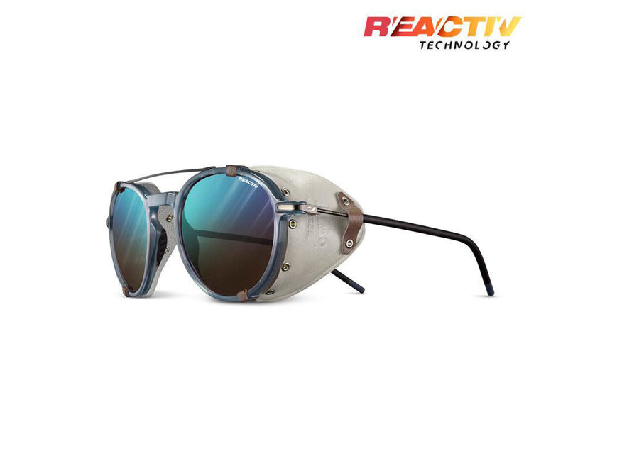 Julbo Legacy Translucent Blue Gray Frame REACTIV 2-4 Lens Sunglasses