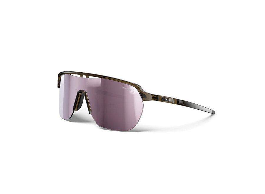 Julbo Frequency Translucent Brown Black Frame Spectron 3 HD Lens Sunglasses