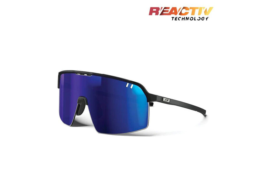 Julbo Intensity Matte Black Frame REACTIV 1-3 High Contrast Lens Sunglasses