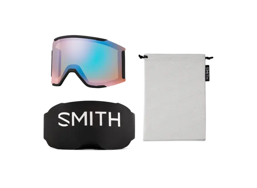 Smith Squad MAG Black ChromaPop Pro Photochromic Gold Mirror Goggles