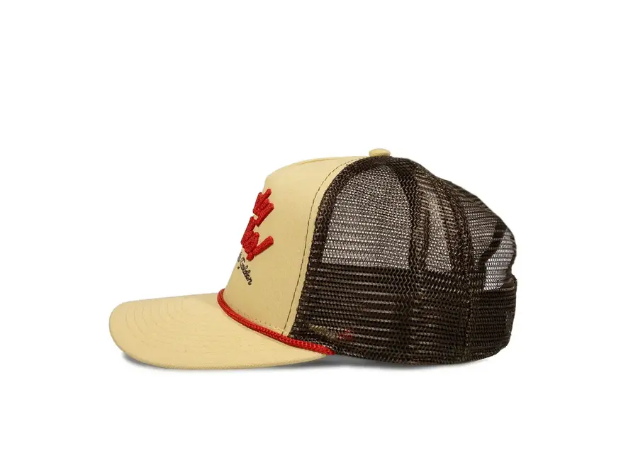 YoColorado Hat Howdy Golden Tan Trucker