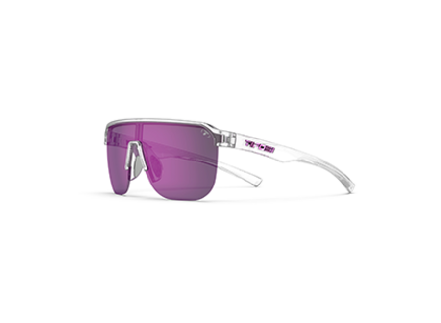 Tifosi Sanctum SL Crystal Clear Frame Purple AR Lens Sunglasses