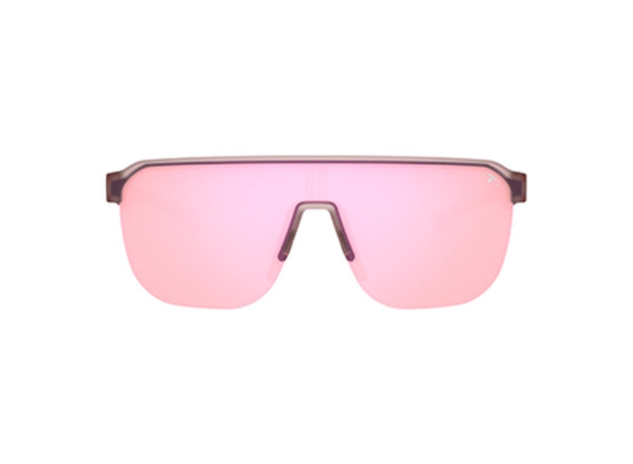 Tifosi Sanctum SL Frosted Rose Frame Pink Mirror Lens Sunglasses