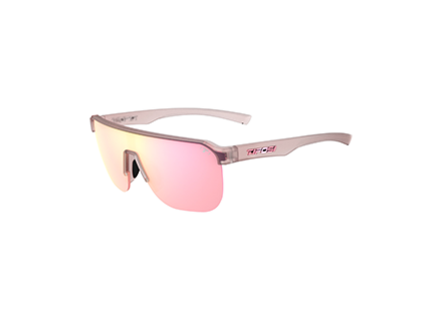 Tifosi Sanctum SL Frosted Rose Frame Pink Mirror Lens Sunglasses