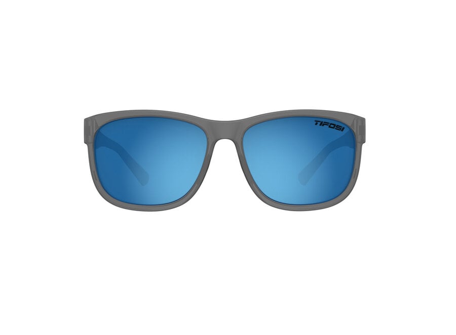 Tifosi Swank XL Satin Vabor Sky Blue Mirror Polarized Glasses