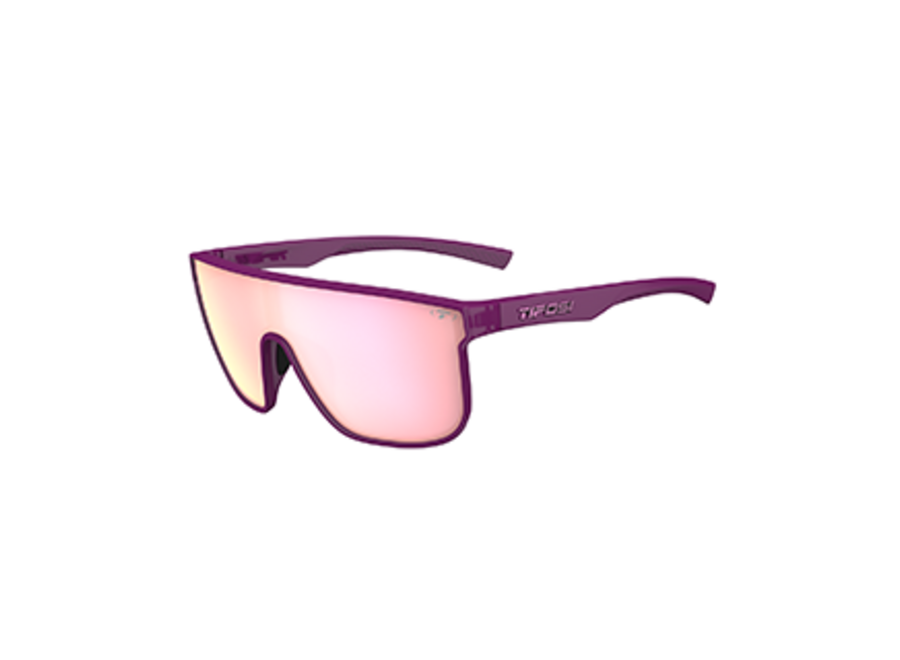 Tifosi Sanctum XL Plum Crazy Frame Pink Mirror Lens Sunglass