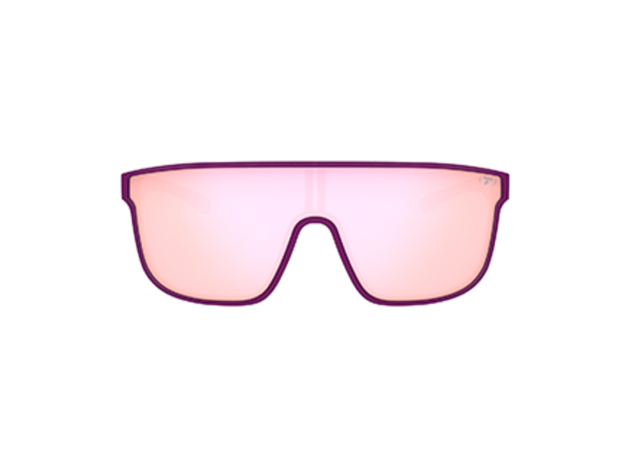 Tifosi Sanctum XL Plum Crazy Frame Pink Mirror Lens Sunglass